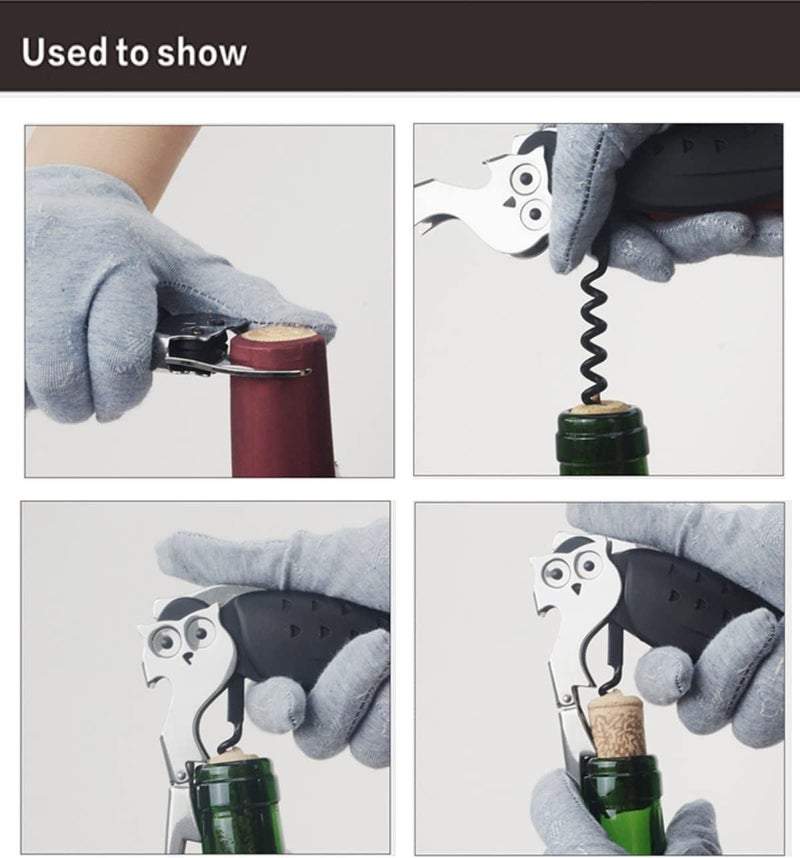 FAFAXOXO Unique Eagle Corkscrew, Professional Waiters Corkscrew Wine Key Bottle Opener,Manual Wine Key for Servers, Waiters, Bartenders and Home Use - Image 4